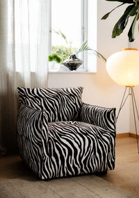 Le Petite Fåtölj Zebra Svart / Vit