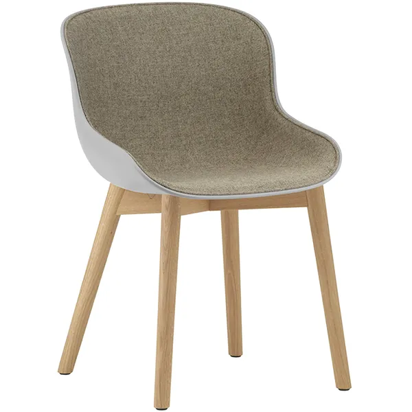 Hyg Stol Klädd Framsida Grå / Ek