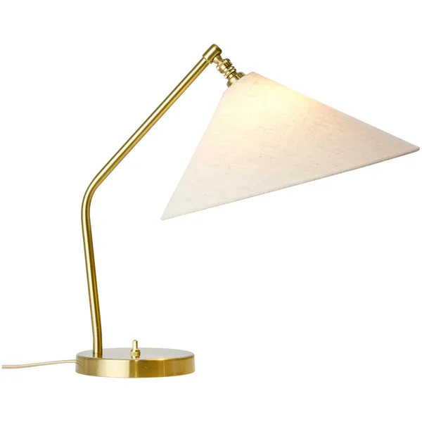 Gräshoppa Bordlampe Messing / Canvas