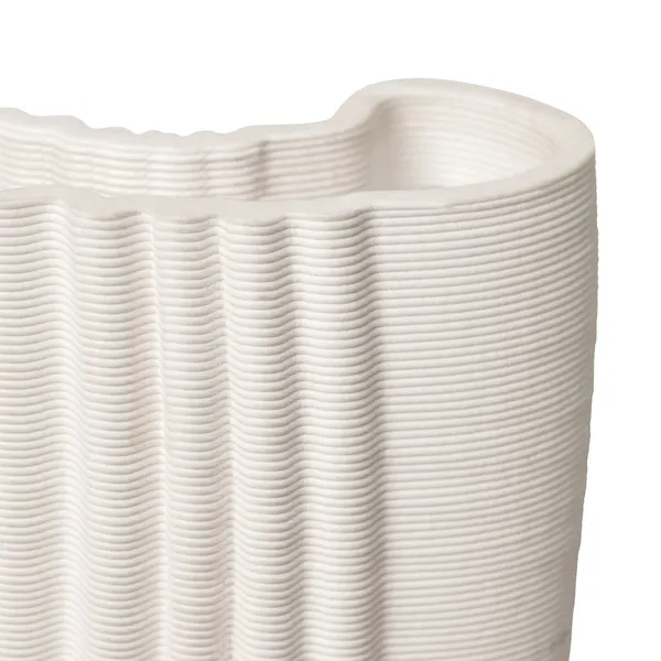 Moire Vase Offwhite 30 cm