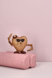 Holly Heart Trefigur Hjerte 8 cm