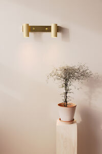 Hubble 2 Vegglampe Brushed Brass