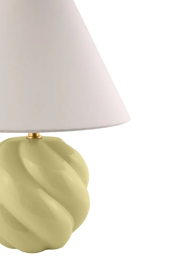 Dahlia 24 Bordlampe Smørgul