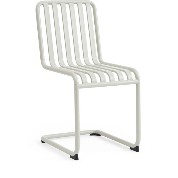 Palissade Cantilever Chair Sky grey powder coated steel