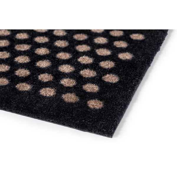 Dot Dørmåtte Sort / Beige 90x200 cm