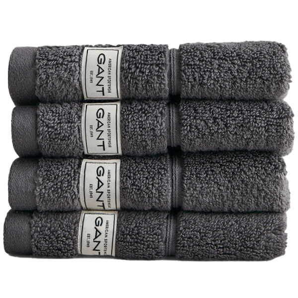 Premium Handdukar 30x30 cm 4-pack Anchor Grey