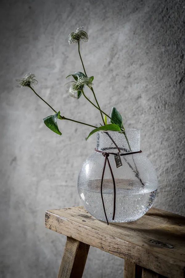 Bubble Glasvas H:14 cm