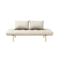 Pace Divan Med Madras Klarlakeret / Linen