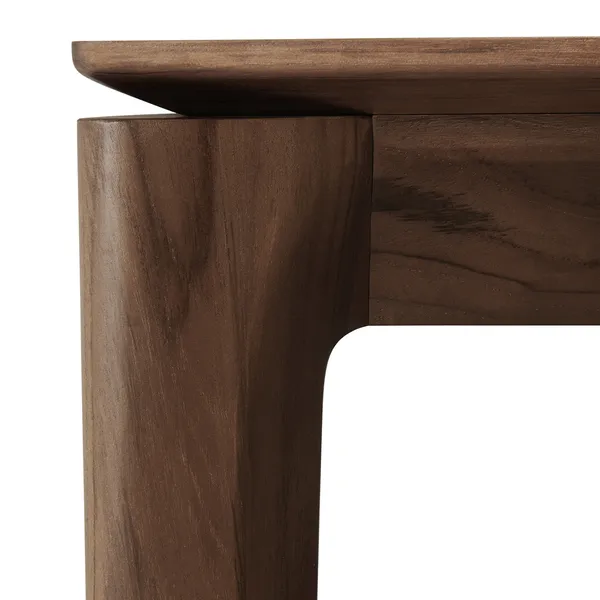 Bok Spisebord Sortbejdset Teak 95x220 cm