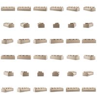 Le Grand Air 4-Seter Sofa Bomull Beige