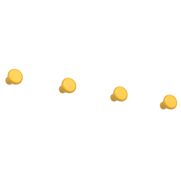 Classic Koukku 4 kpl:n pakkaus Sun Yellow