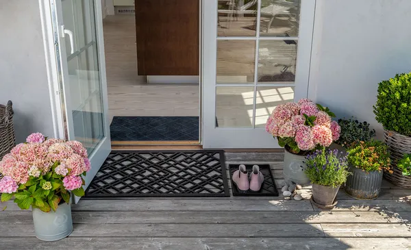 Lines Doormat 60x90 cm Black