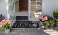 Lines Doormat 60x90 cm Black