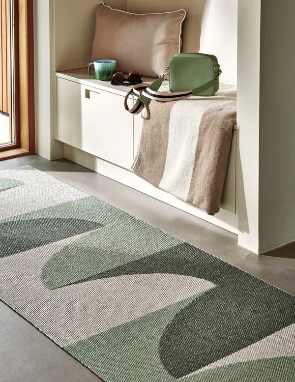 Hill Matta 70x270 cm Army / Misty Mint / Fossil Grey