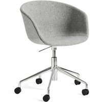 AAC53 Stol 5 star swivel Aluminium / Hallingdal Grey