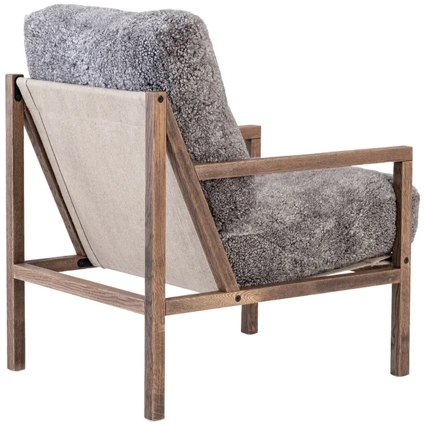 Seventy Five Lænestol Røget Eg / Fåreskind Scandinavian Grey