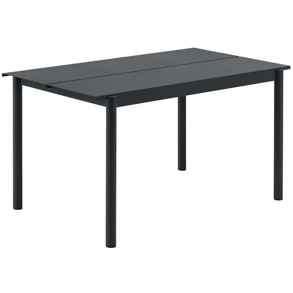 Linear Pöytä Teräs 75x140 cm Antrasiitti