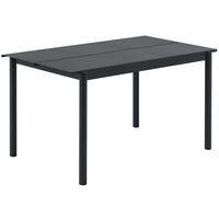 Linear Pöytä Teräs 75x140 cm Antrasiitti