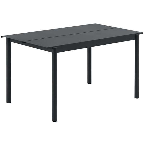 Linear Bord Stål 75x140 cm Antrasitt