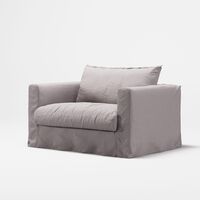 Le Grand Air Nou Love Seat Linne Misty Grey