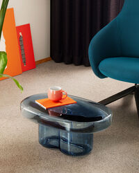 Soda Coffee Table 70x45 cm Blue Grey