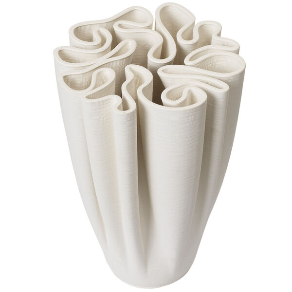 Dedali Vase 25 cm Offwhite