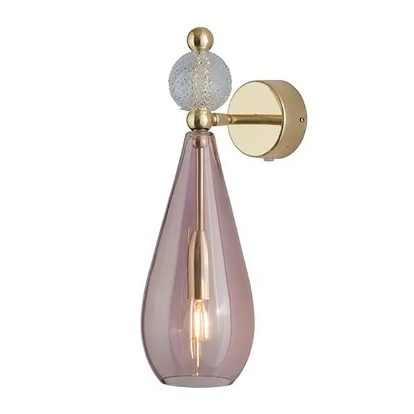 Smykke Væglampe Obsidian / Crystal Check Ball / Shiny Gold