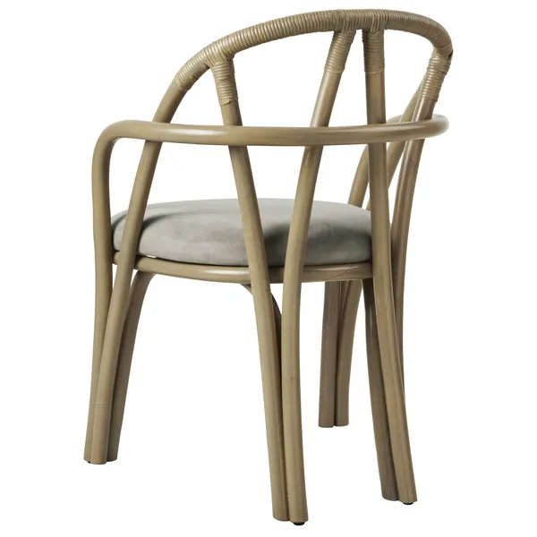 Bistra Spisestol Med Armlener Oliven / Fustagno 003