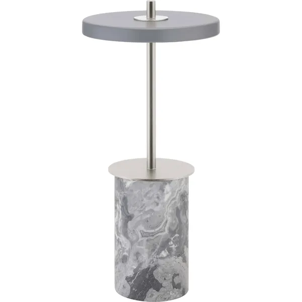 Asteria Move Mini Bordlampe Bærbar Grå Marmor / Stål
