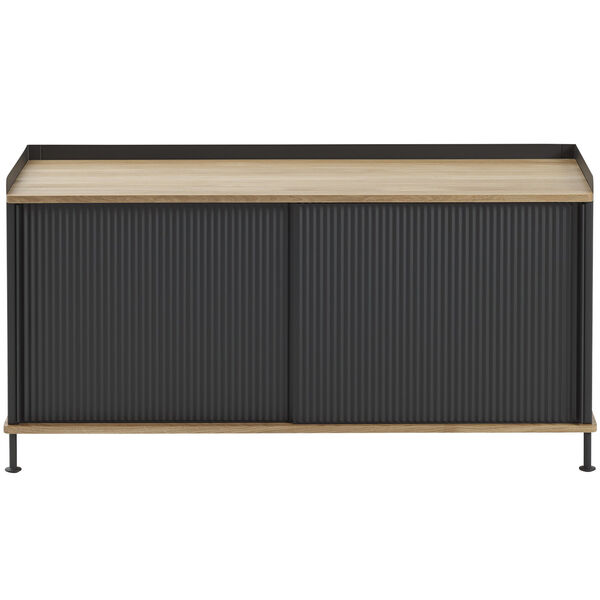 Enfold Skænk 45x124 cm Lakeret Eg / Antracitgrå
