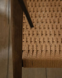 Mauro Tuoli Dark Stained Oak / Paper Cord
