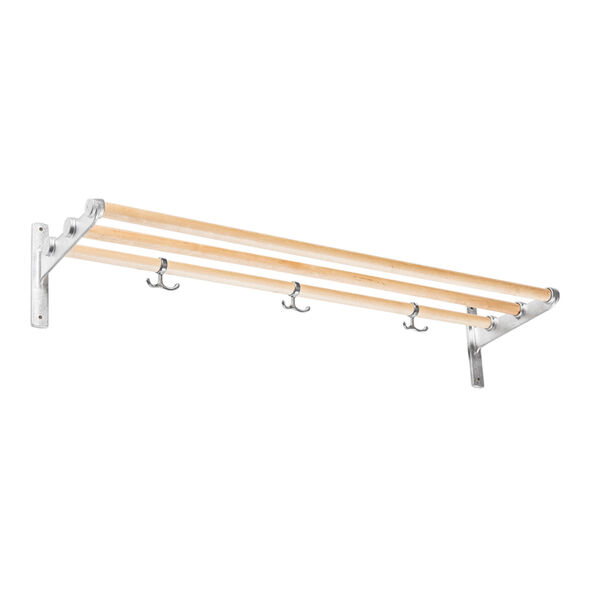 Nostalgi Hat Rack/Shoe Rack Aluminium Fittings Hattehylde Fremstillet af birk Fremstillet af genanvendt aluminium Aluminium Birk
