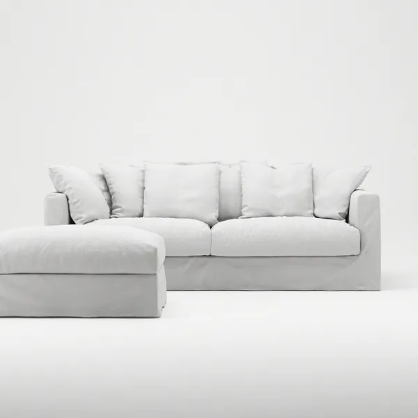Le Grand Air 3-Seter Sofa Bomull Hvit