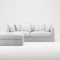 Le Grand Air 3-Seter Sofa Bomull Hvit