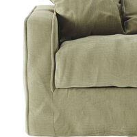 Betræk Til Loom Love Seat Linne Moss