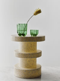 Crackle Vase 121 mm Mørkegrønn