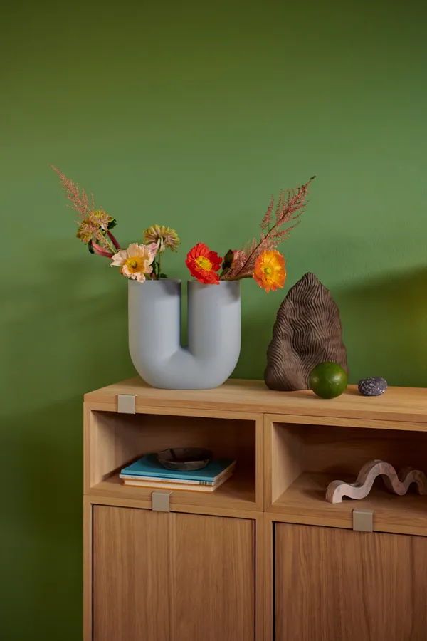 Kink Vase 26 cm Lyseblå