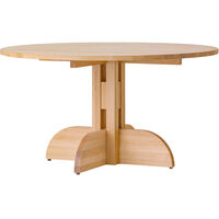 Puffin Spisebord Ø140 cm Massiv Naturlig Eik