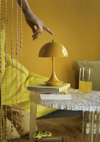 Panthella 160 Bordlampe Bærbar V3 Opaque Yellow