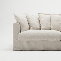 Verhoilu Le Grand Air Kolmipaikkaiselle Sohvalle Pellava Creamy White