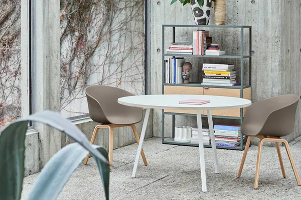 Loop Stand Round Table Ø120 Hvid