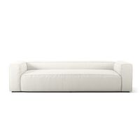 Grand 3-Sitssoffa Bouclétyg Steam White