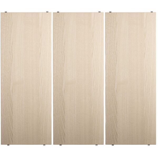 String Hylder 3-pak 78x20 cm Askefarvede