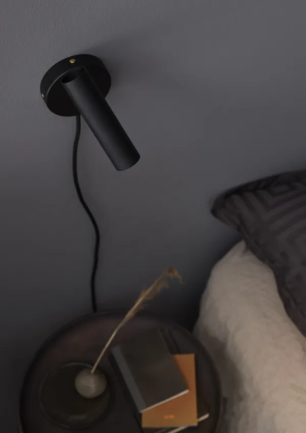 Slender Seinävalaisin Musta