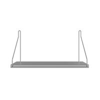 Single Hylle 20x80 cm Rustfritt Stål