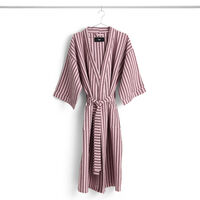 Waffle Badekåbe Stribet Cool Pink