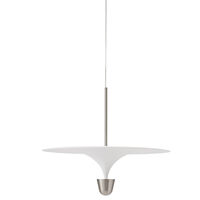 Kantarell Pendel 60 cm Aluminium / Hvit