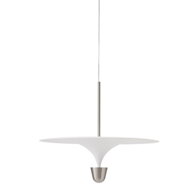 Kantarell Pendel 60 cm Aluminium / Hvit