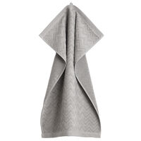 Jacquard Herringbone Handduk 30x50 cm Concrete Grey