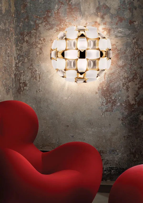 Mida Vägg-/Taklampa 67 cm Guld